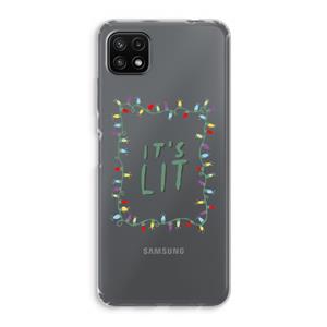 CaseCompany It's Lit: Samsung Galaxy A22 5G Transparant Hoesje
