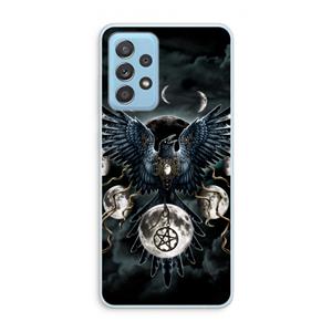 CaseCompany Sinister Wings: Samsung Galaxy A73 Transparant Hoesje