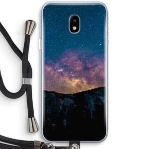 CaseCompany Travel to space: Samsung Galaxy J3 (2017) Transparant Hoesje met koord