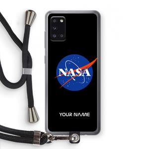 CaseCompany NASA: Samsung Galaxy A31 Transparant Hoesje met koord