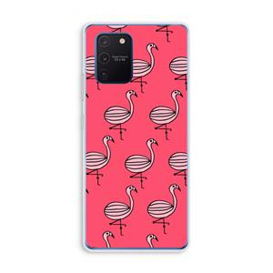CaseCompany Flamingo: Samsung Galaxy Note 10 Lite Transparant Hoesje