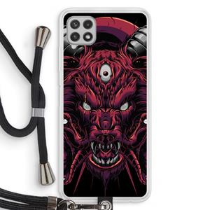 CaseCompany Hell Hound and Serpents: Samsung Galaxy A22 4G Transparant Hoesje met koord