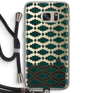 CaseCompany Moroccan tiles: Samsung Galaxy S7 Transparant Hoesje met koord