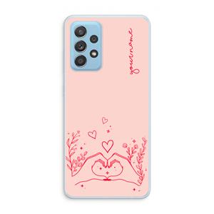 CaseCompany Love is in the air: Samsung Galaxy A73 Transparant Hoesje