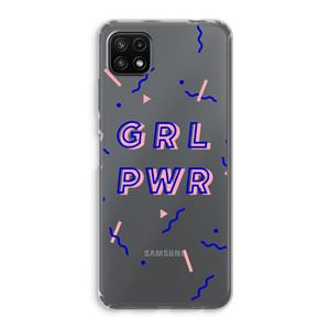 CaseCompany GRL PWR: Samsung Galaxy A22 5G Transparant Hoesje