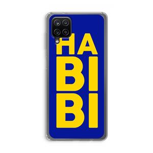 CaseCompany Habibi Blue: Samsung Galaxy A12 Transparant Hoesje