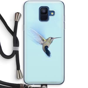 CaseCompany Kolibri: Samsung Galaxy A6 (2018) Transparant Hoesje met koord