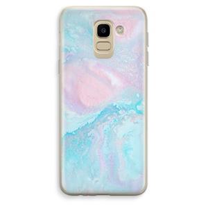 CaseCompany Fantasie pastel: Samsung Galaxy J6 (2018) Transparant Hoesje