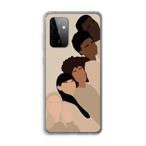 CaseCompany Sweet creatures: Samsung Galaxy A72 Transparant Hoesje