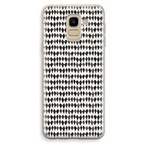 CaseCompany Crazy shapes: Samsung Galaxy J6 (2018) Transparant Hoesje