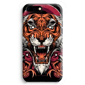 CaseCompany Tiger and Rattlesnakes: iPhone 8 Plus Volledig Geprint Hoesje