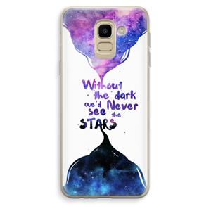 CaseCompany Stars quote: Samsung Galaxy J6 (2018) Transparant Hoesje