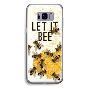 CaseCompany Let it bee: Samsung Galaxy S8 Plus Transparant Hoesje