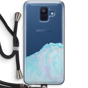 CaseCompany Fantasie pastel: Samsung Galaxy A6 (2018) Transparant Hoesje met koord