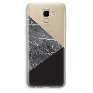 CaseCompany Combinatie marmer: Samsung Galaxy J6 (2018) Transparant Hoesje