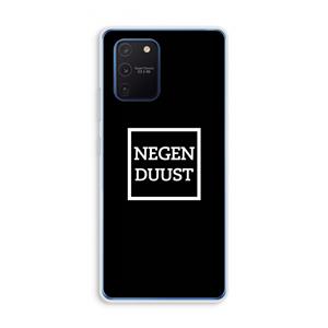 CaseCompany Negenduust black: Samsung Galaxy Note 10 Lite Transparant Hoesje