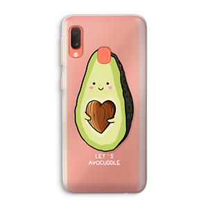 CaseCompany Avocuddle: Samsung Galaxy A20e Transparant Hoesje