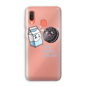 CaseCompany Best Friend Forever: Samsung Galaxy A20e Transparant Hoesje