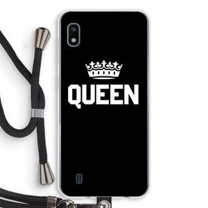 CaseCompany Queen zwart: Samsung Galaxy A10 Transparant Hoesje met koord
