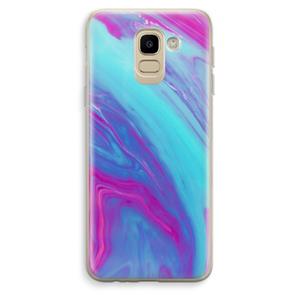 CaseCompany Zweverige regenboog: Samsung Galaxy J6 (2018) Transparant Hoesje