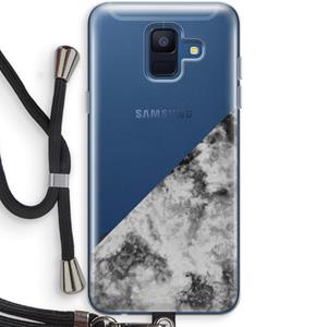 CaseCompany Onweer: Samsung Galaxy A6 (2018) Transparant Hoesje met koord