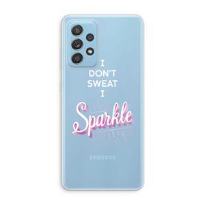 CaseCompany Sparkle quote: Samsung Galaxy A73 Transparant Hoesje