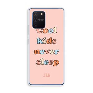 CaseCompany Cool Kids Never Sleep: Samsung Galaxy Note 10 Lite Transparant Hoesje