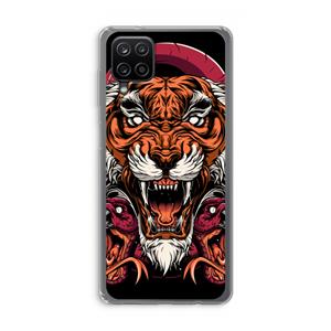 CaseCompany Tiger and Rattlesnakes: Samsung Galaxy A12 Transparant Hoesje