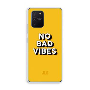 CaseCompany No Bad Vibes: Samsung Galaxy Note 10 Lite Transparant Hoesje