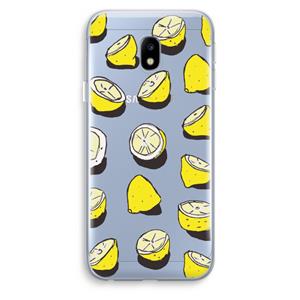 CaseCompany When Life Gives You Lemons...: Samsung Galaxy J3 (2017) Transparant Hoesje