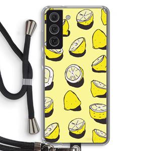 CaseCompany When Life Gives You Lemons...: Samsung Galaxy S21 FE Transparant Hoesje met koord