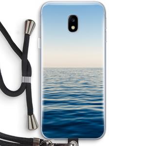 CaseCompany Water horizon: Samsung Galaxy J3 (2017) Transparant Hoesje met koord