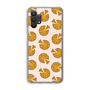 CaseCompany You Had Me At Pizza: Samsung Galaxy A32 5G Transparant Hoesje