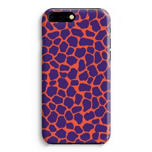 CaseCompany Purple Giraffe: iPhone 8 Plus Volledig Geprint Hoesje