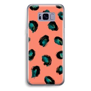 CaseCompany Pink Cheetah: Samsung Galaxy S8 Plus Transparant Hoesje