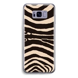 CaseCompany Arizona Zebra: Samsung Galaxy S8 Plus Transparant Hoesje