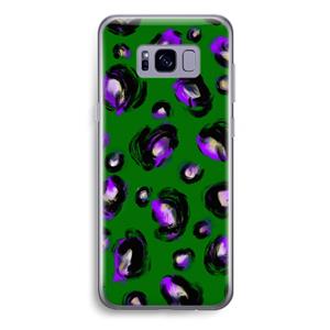 CaseCompany Green Cheetah: Samsung Galaxy S8 Plus Transparant Hoesje