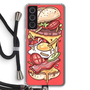 CaseCompany Diet Coke Please: Samsung Galaxy S21 FE Transparant Hoesje met koord