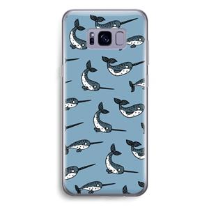 CaseCompany Narwhal: Samsung Galaxy S8 Plus Transparant Hoesje