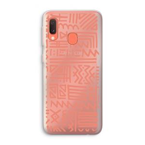 CaseCompany Marrakech Pink: Samsung Galaxy A20e Transparant Hoesje