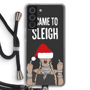 CaseCompany Came To Sleigh: Samsung Galaxy S21 FE Transparant Hoesje met koord