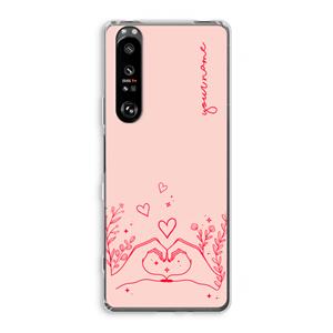 CaseCompany Love is in the air: Sony Xperia 1 III Transparant Hoesje
