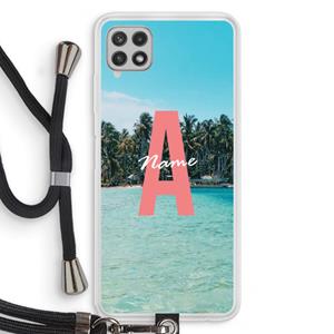 CaseCompany Pacific Dream: Samsung Galaxy A22 4G Transparant Hoesje met koord