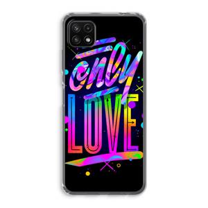 CaseCompany Only Love: Samsung Galaxy A22 5G Transparant Hoesje