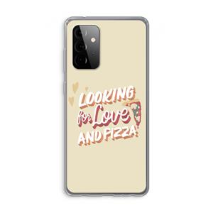 CaseCompany Pizza is the answer: Samsung Galaxy A72 Transparant Hoesje