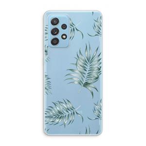 CaseCompany Simple leaves: Samsung Galaxy A73 Transparant Hoesje