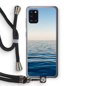 CaseCompany Water horizon: Samsung Galaxy A31 Transparant Hoesje met koord