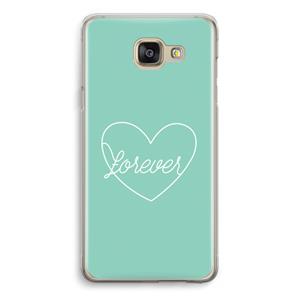 CaseCompany Forever heart pastel: Samsung Galaxy A5 (2016) Transparant Hoesje