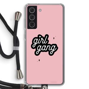 CaseCompany Girl Gang: Samsung Galaxy S21 FE Transparant Hoesje met koord