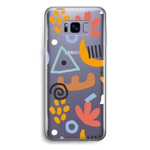 CaseCompany Abstract: Samsung Galaxy S8 Plus Transparant Hoesje
